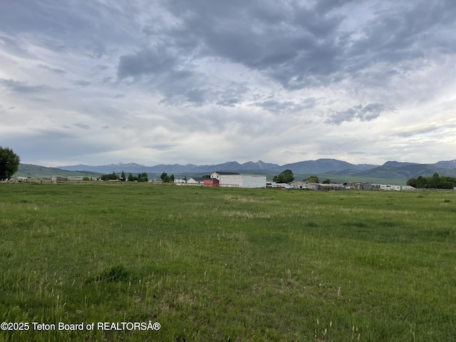 350 Worton Ln, Auburn, WY 83111 - view of yard featuring a mountain view and a rural view