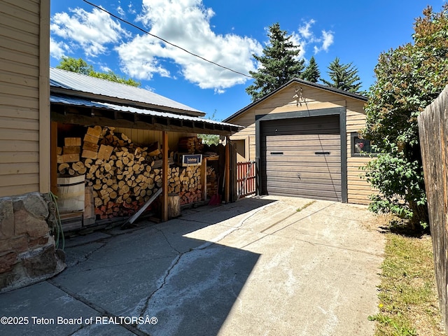 566 Jefferson St, Afton, WY 83110 - detached garage with driveway