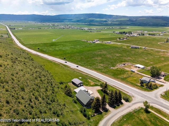 2840 E Dry Crk, Afton, WY 83110 - overview of rural landscape with a mountainous background