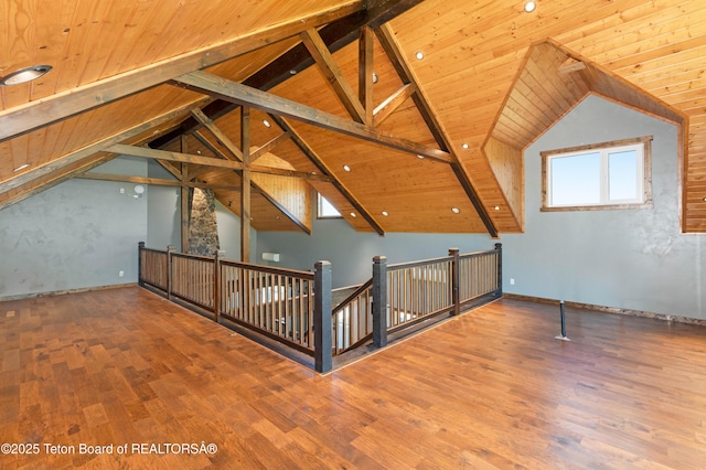 2840 E Dry Crk, Afton, WY 83110 - additional living space featuring wood finished floors and wooden ceiling