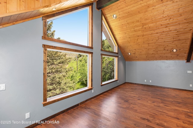 2840 E Dry Crk, Afton, WY 83110 - bonus room with wood ceiling and wood finished floors