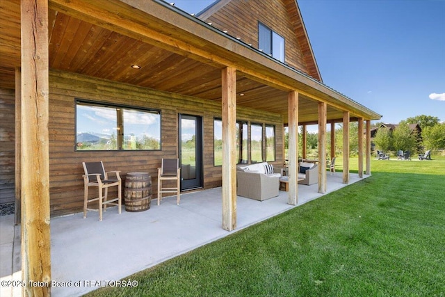 346 S Leigh Ranch Rd, Tetonia, ID 83452 - view of patio featuring outdoor lounge area