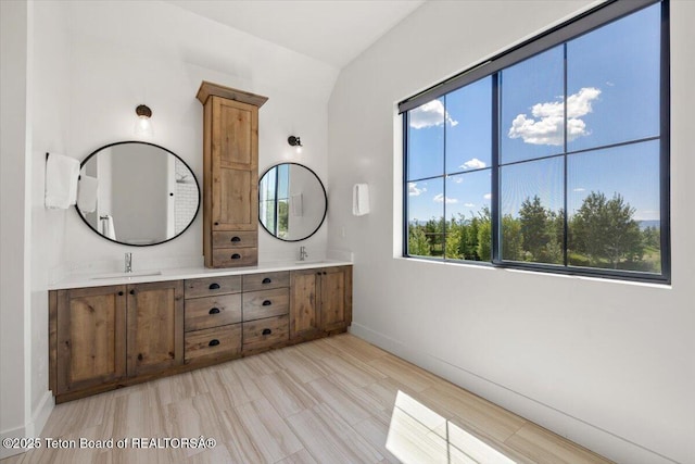 346 S Leigh Ranch Rd, Tetonia, ID 83452 - bathroom with double vanity and plenty of natural light