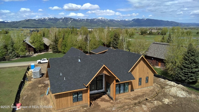 7 Cold Springs Rd, Victor, ID 83455 - view from above of property with a mountain backdrop
