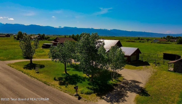 135 Butler Ln, Driggs, ID 83422 - aerial view of sparsely populated area featuring a mountainous background