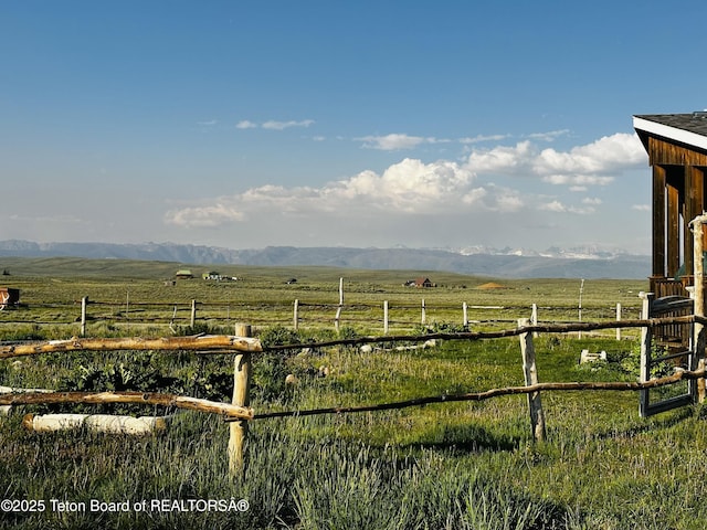 27 Chief Joseph, Daniel, WY 83115 - view of yard featuring a view of countryside and a mountain view