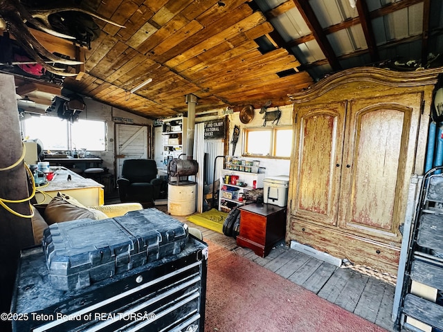 27 Chief Joseph, Daniel, WY 83115 - garage featuring wood ceiling