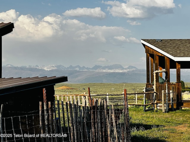 27 Chief Joseph, Daniel, WY 83115 - view of yard featuring a mountain view and a rural view