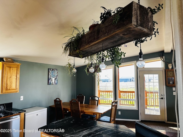 27 Chief Joseph, Daniel, WY 83115 - dining space featuring plenty of natural light and wood finished floors