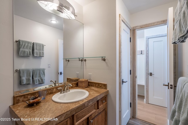 525 E Golf Creek Ln Unit 34, Jackson, WY 83001 - bathroom featuring vanity and wood finished floors