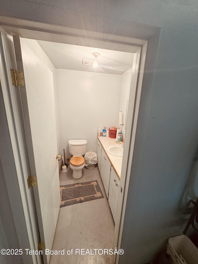 144 Blue Lake Cir, Alpine, WY 83128 - half bath with vanity and toilet