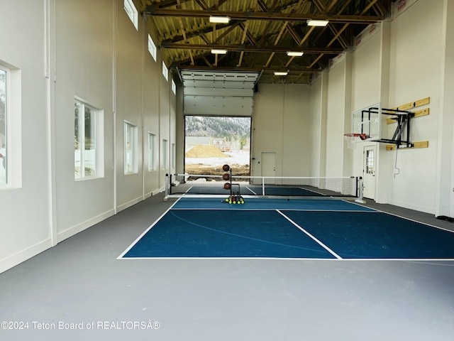 241 Cedar Creek Dr, Star Valley Ranch, WY 83127 - view of basketball court featuring a tennis court
