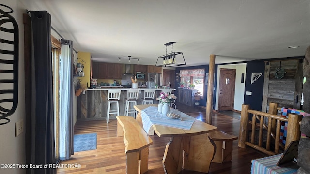 15 E Badger Trl, Pinedale, WY 82941 - dining area featuring light wood-style floors