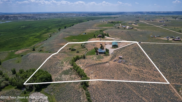 15 E Badger Trl, Pinedale, WY 82941 - view of rural area with property parcel outlined