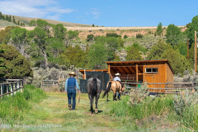 53 Schenck Ln, Dubois, WY 82513 - view of horse barn