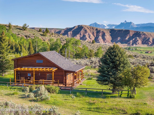 53 Schenck Ln, Dubois, WY 82513 - view of mountain background