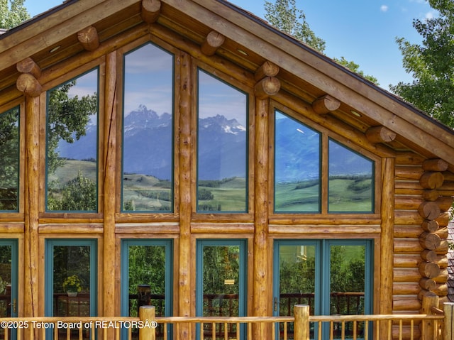 1520 N Pratt Rd, Jackson, WY 83001 - view of side of home featuring log exterior