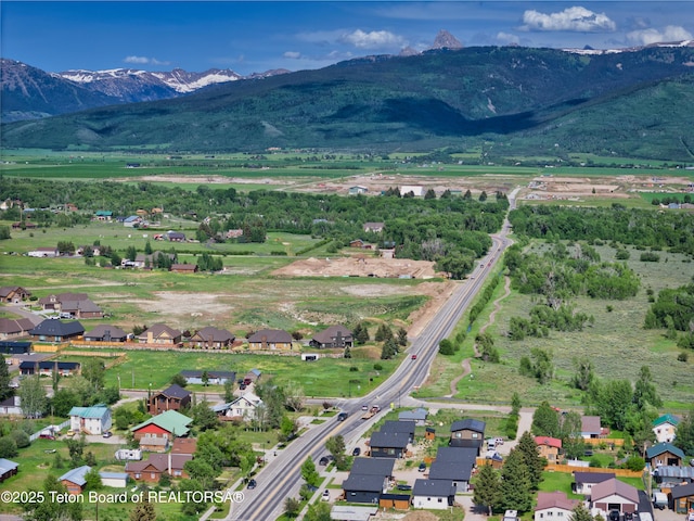 436 E Little Ave, Driggs, ID 83422 - overview of rural landscape with a mountain backdrop and nearby suburban area