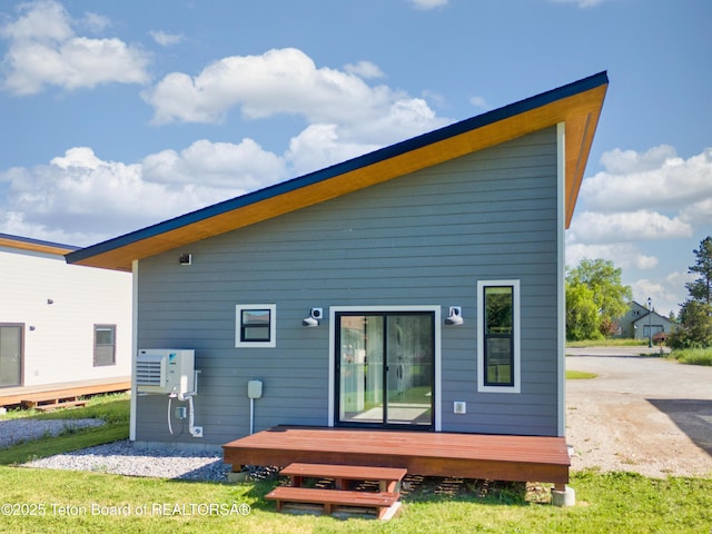 436 E Little Ave, Driggs, ID 83422 - rear view of property featuring a deck