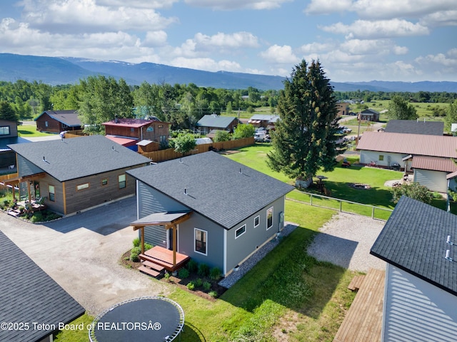 436 E Little Ave, Driggs, ID 83422 - aerial view of residential area with a mountainous background