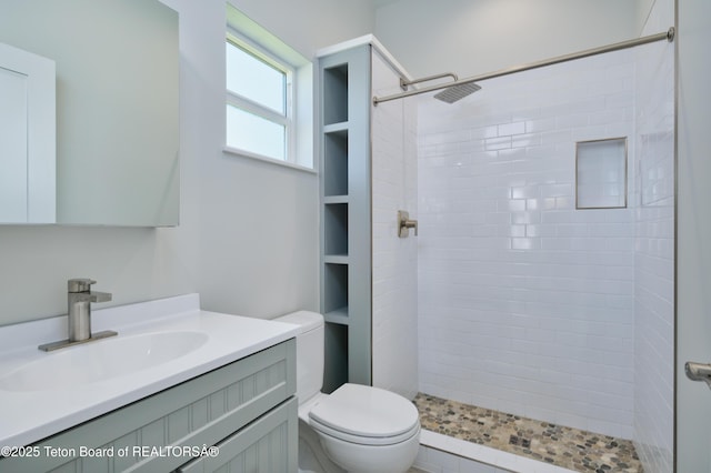 436 E Little Ave, Driggs, ID 83422 - bathroom featuring vanity and tiled shower