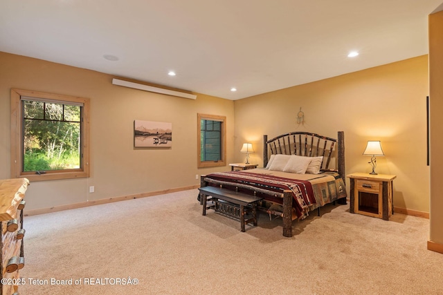 445 Aspen Ridge Trl, Alpine, WY 83128 - carpeted bedroom featuring baseboards and recessed lighting