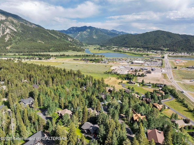 445 Aspen Ridge Trl, Alpine, WY 83128 - mountain view with a large body of water