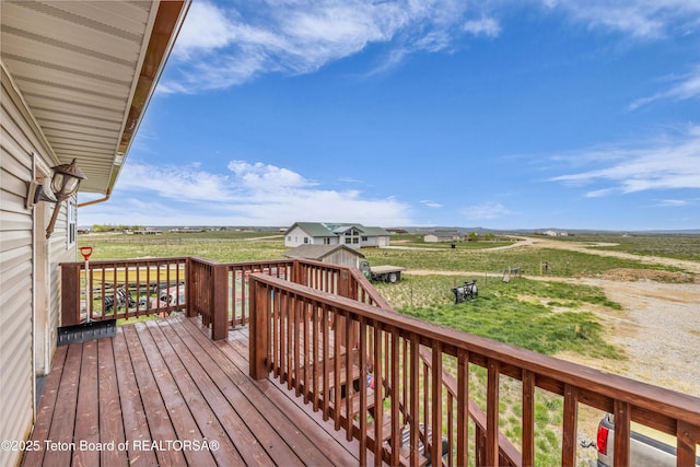 25 Neosha Trl, Boulder, WY 82923 - wooden deck with a view of countryside