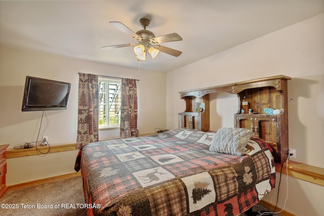 25 Neosha Trl, Boulder, WY 82923 - bedroom with carpet flooring and a ceiling fan