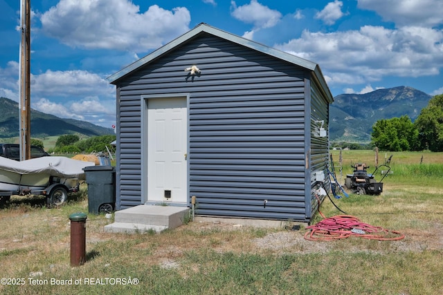 3139 Swan Valley Hwy, Swan Valley, ID 83449 - view of outdoor structure with a mountain view