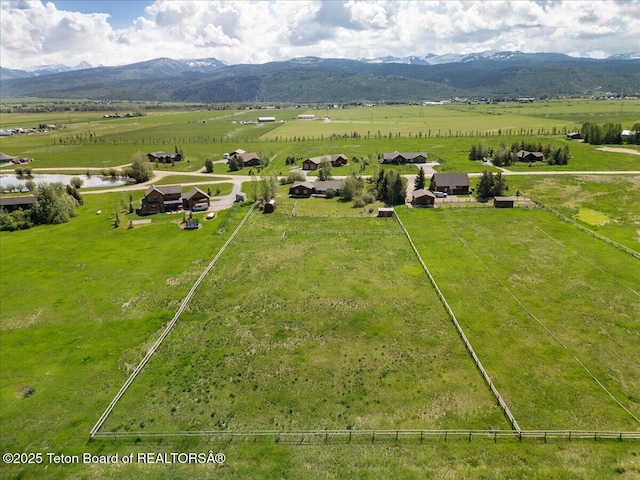 7302 Lakeside Rd, Victor, ID 83455 - aerial view of sparsely populated area with mountains and a pastoral area