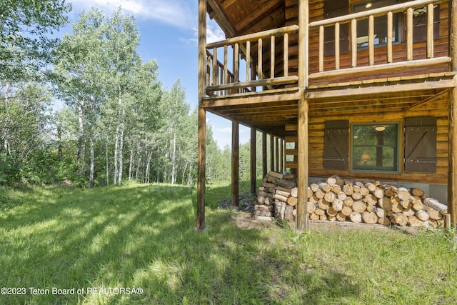 4821 S 2000 E, Victor, ID 83455 - view of yard featuring a wooden deck