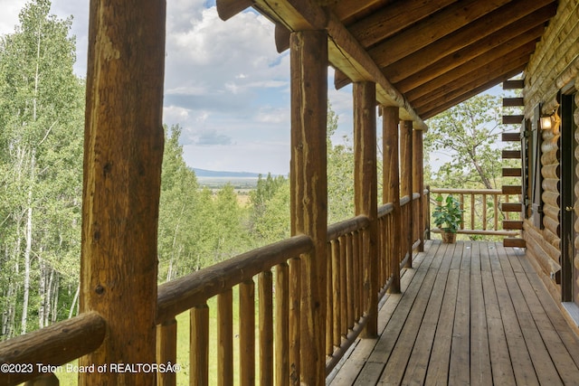 4821 S 2000 E, Victor, ID 83455 - view of deck