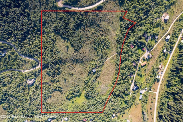 4821 S 2000 E, Victor, ID 83455 - map / location with property parcel outlined