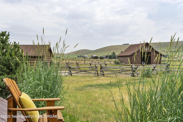 73657339 Summer Breeze Trl, Tetonia, ID 83452 - view of yard featuring a view of countryside and a mountain view