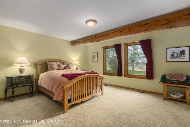 73657339 Summer Breeze Trl, Tetonia, ID 83452 - bedroom with carpet flooring and beam ceiling