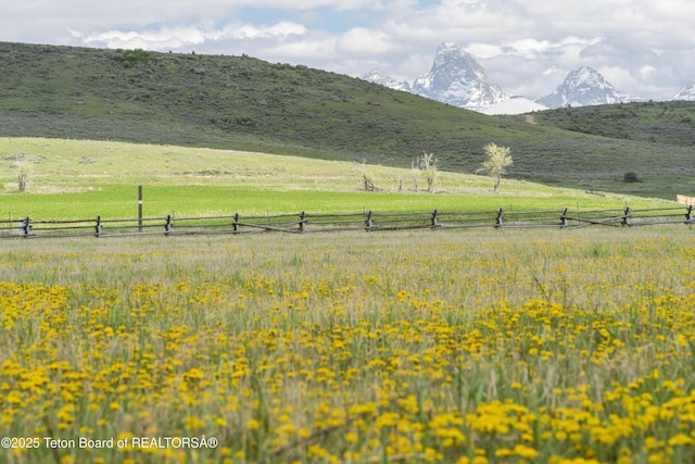 73657339 Summer Breeze Trl, Tetonia, ID 83452 - view of mountain backdrop with rural landscape and agricultural land