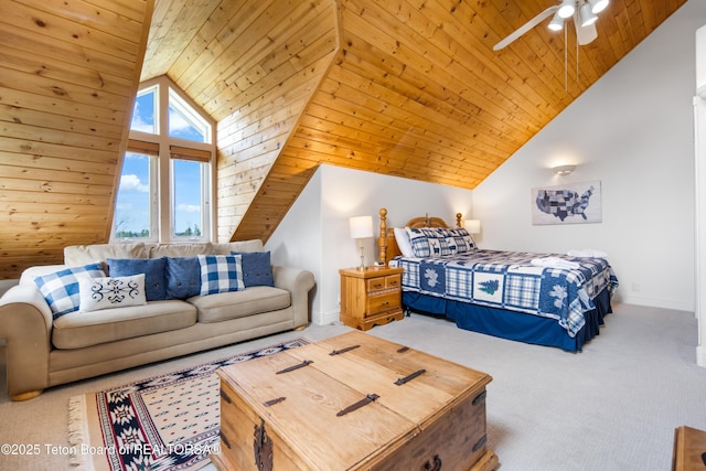 910 Powder Valley Rd Unit 20, Driggs, ID 83422 - carpeted bedroom with vaulted ceiling and wooden ceiling