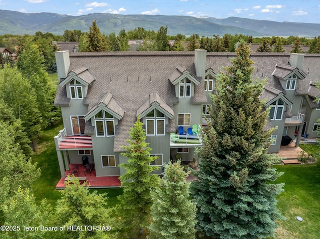 910 Powder Valley Rd Unit 20, Driggs, ID 83422 - aerial view of property and surrounding area featuring mountains