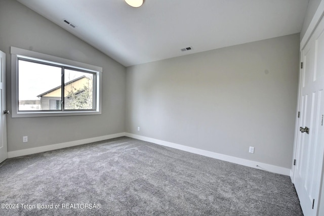 140 Homestead Rd Unit 508, Victor, ID 83455 - unfurnished bedroom with vaulted ceiling and carpet
