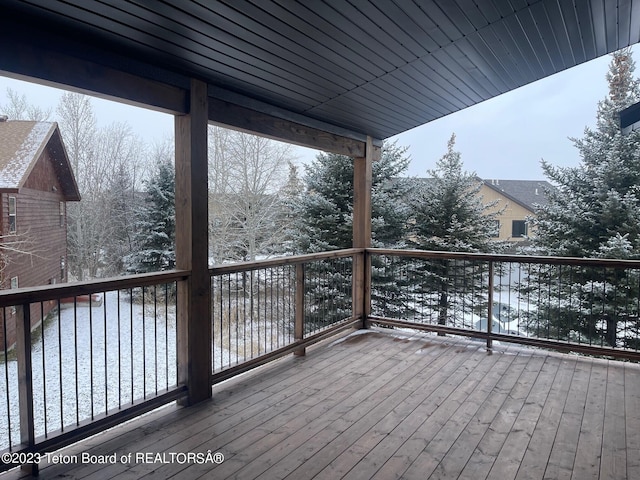 140 Homestead Rd Unit 508, Victor, ID 83455 - view of snow covered deck