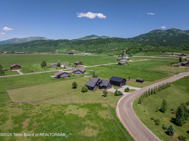 92 Ashley Dr, Alpine, WY 83128 - overview of rural landscape featuring mountains and agricultural land