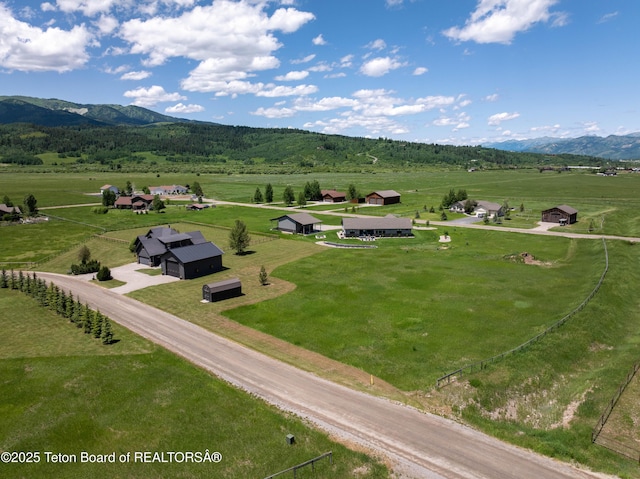 92 Ashley Dr, Alpine, WY 83128 - overview of rural landscape with mountains and agricultural land
