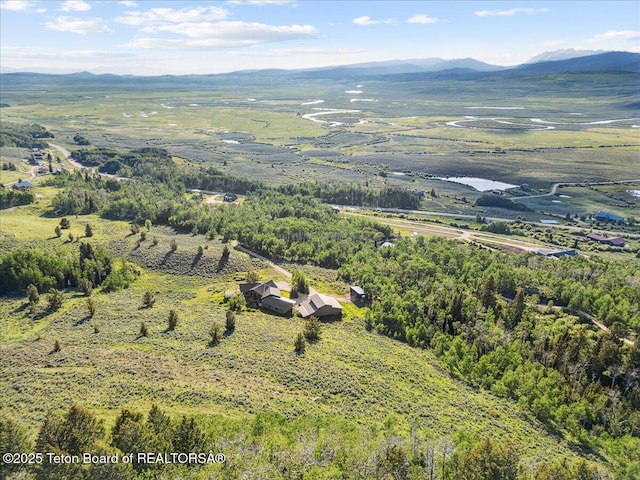 20 Trail Ride Ln, Cora, WY 82925 - aerial view of property and surrounding area featuring mountains