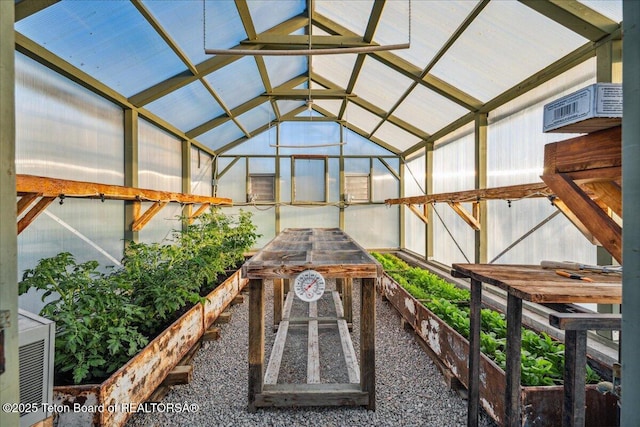 20 Trail Ride Ln, Cora, WY 82925 - unfurnished sunroom featuring vaulted ceiling