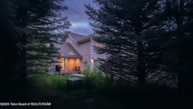 112 Aspen Meadows Rd Unit 36, Driggs, ID 83422 - view of back of house at dusk