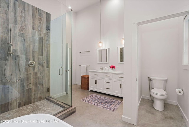 4345 Melody Ranch Dr, Jackson, WY 83001 - bathroom featuring a shower stall and vanity
