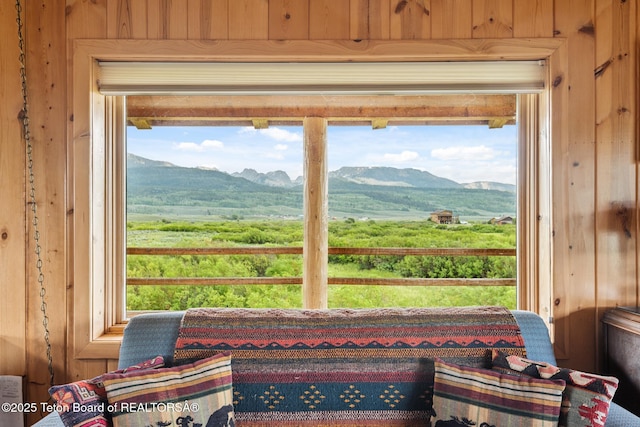 15 S Rainbow Dr, Cora, WY 82925 - detailed view of wood walls