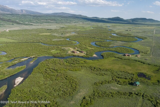 15 S Rainbow Dr, Cora, WY 82925 - aerial overview of property's location with a water and mountain view