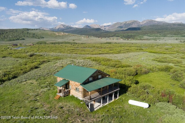 15 S Rainbow Dr, Cora, WY 82925 - view from above of property with a mountainous background